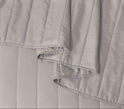 Quilted Stripe Bedspread - LINEN - Bedding Park