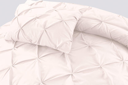 Pintuck Duvet Cover Set- Blush - Bedding Park