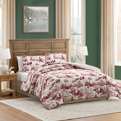 Comforter Set - Aurora Red
