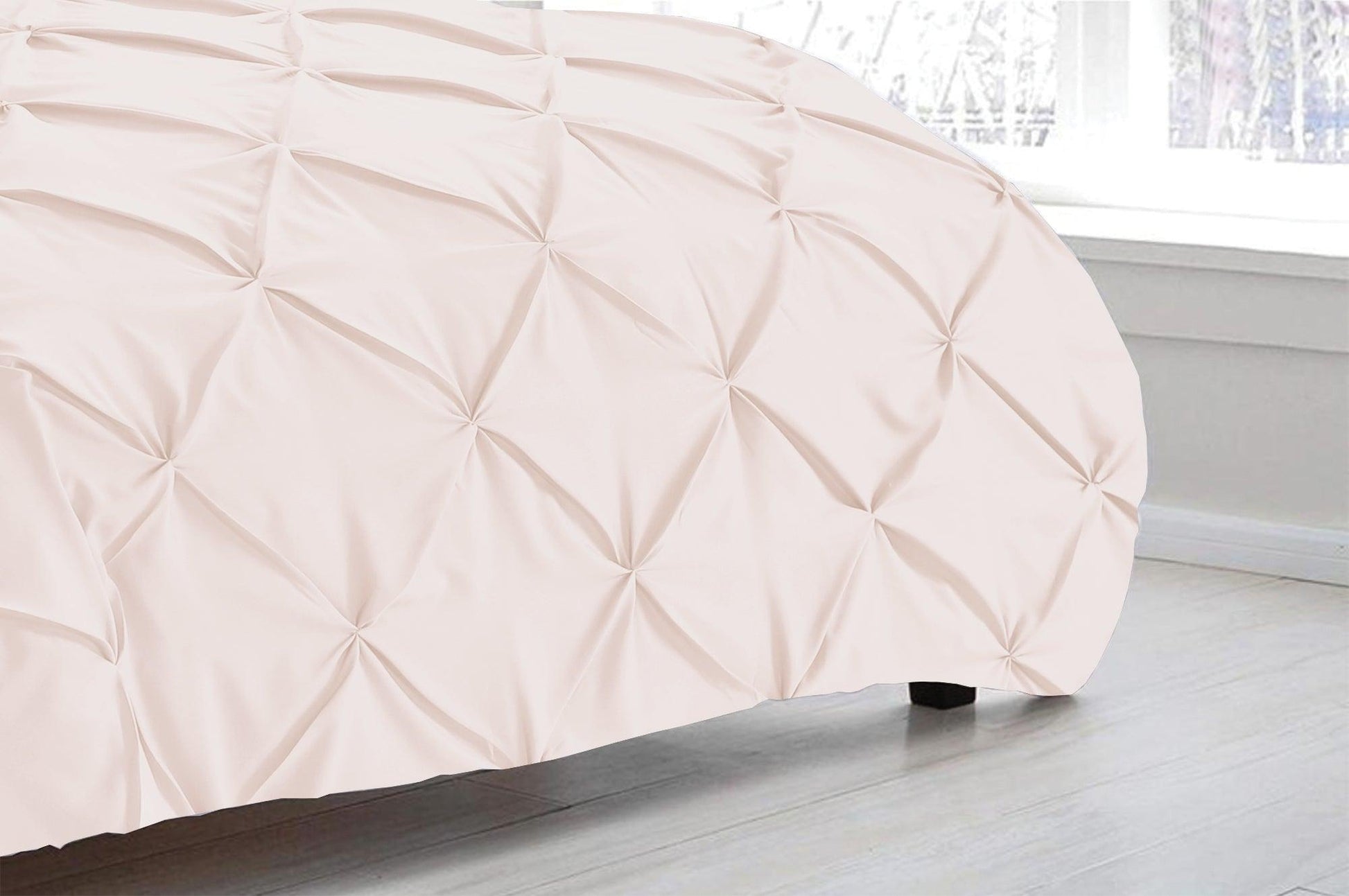 Pintuck Duvet Cover Set- Blush - Bedding Park
