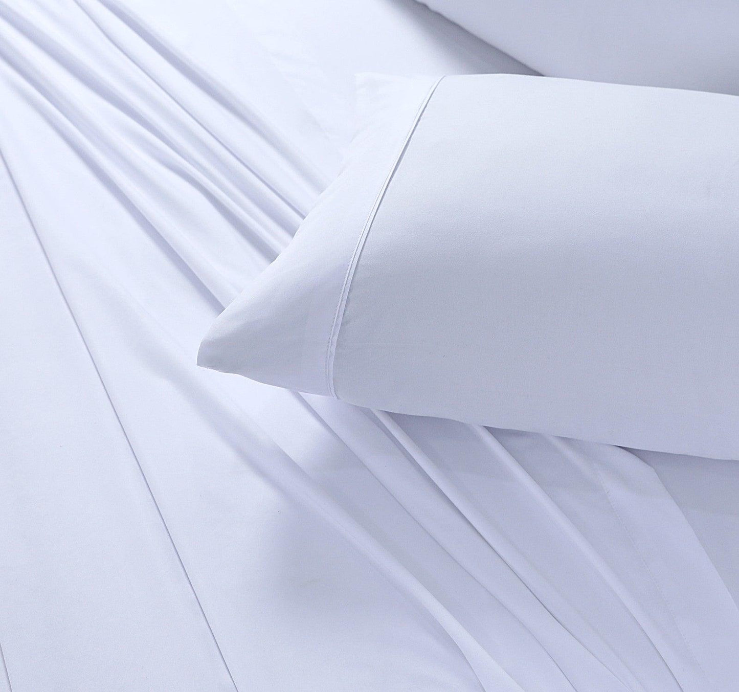 Fitted Bed Sheet- White - Bedding Park