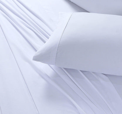 Fitted Bed Sheet- White - Bedding Park