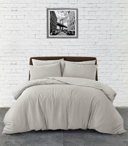Plain Duvet Cover Set - Linen - Bedding Park