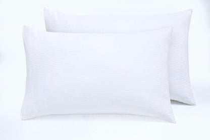Luxery Sateen Pillowcase - White - Bedding Park