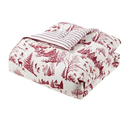 Comforter Set - Aurora Red