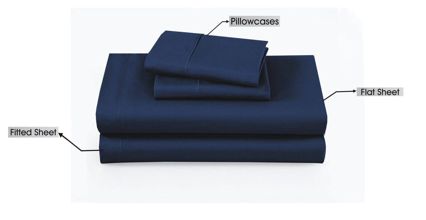 Bed Sheet Set - Navy - Bedding Park