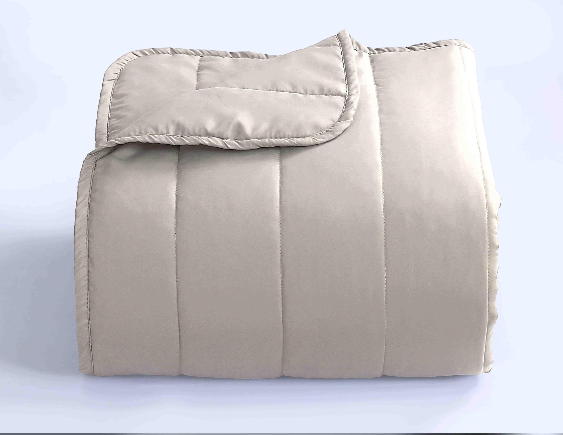 Quilted Stripe Bedspread - LINEN - Bedding Park
