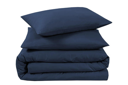 Plain Duvet Cover Set - Navy - Bedding Park