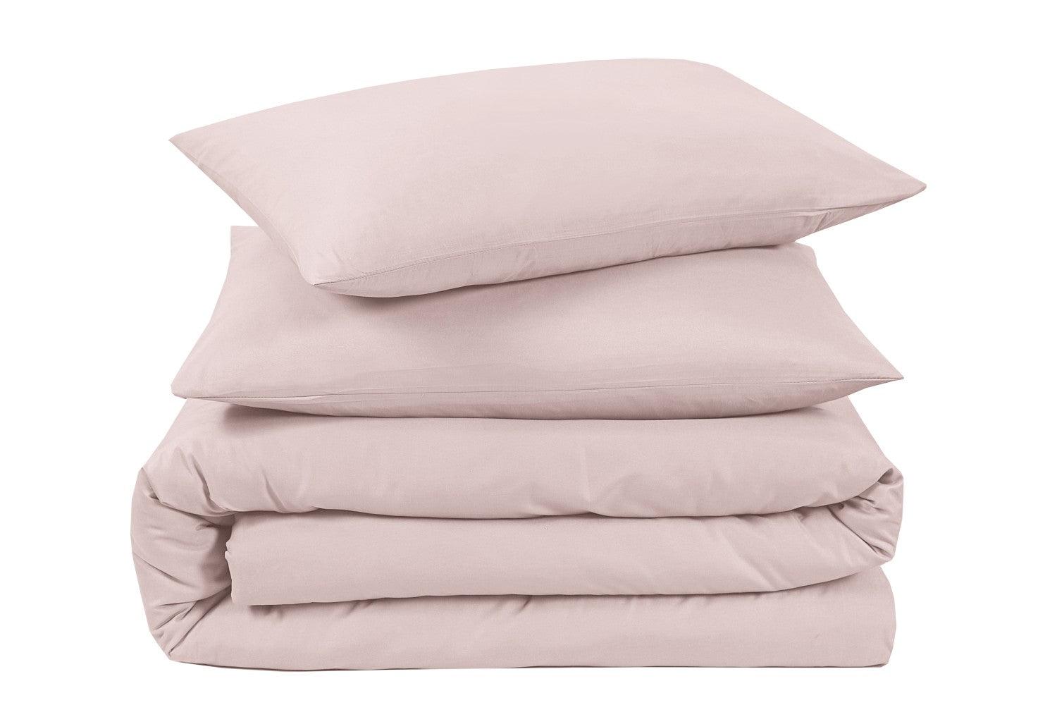Plain Duvet Cover Set - Blush - Bedding Park