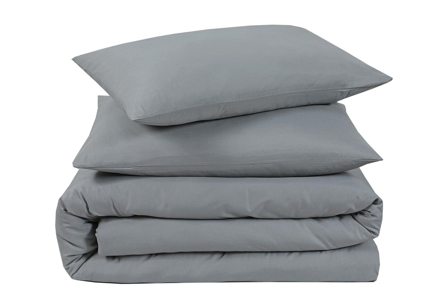Plain Duvet Cover Set - Gray - Bedding Park