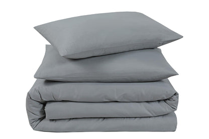 Plain Duvet Cover Set - Gray - Bedding Park