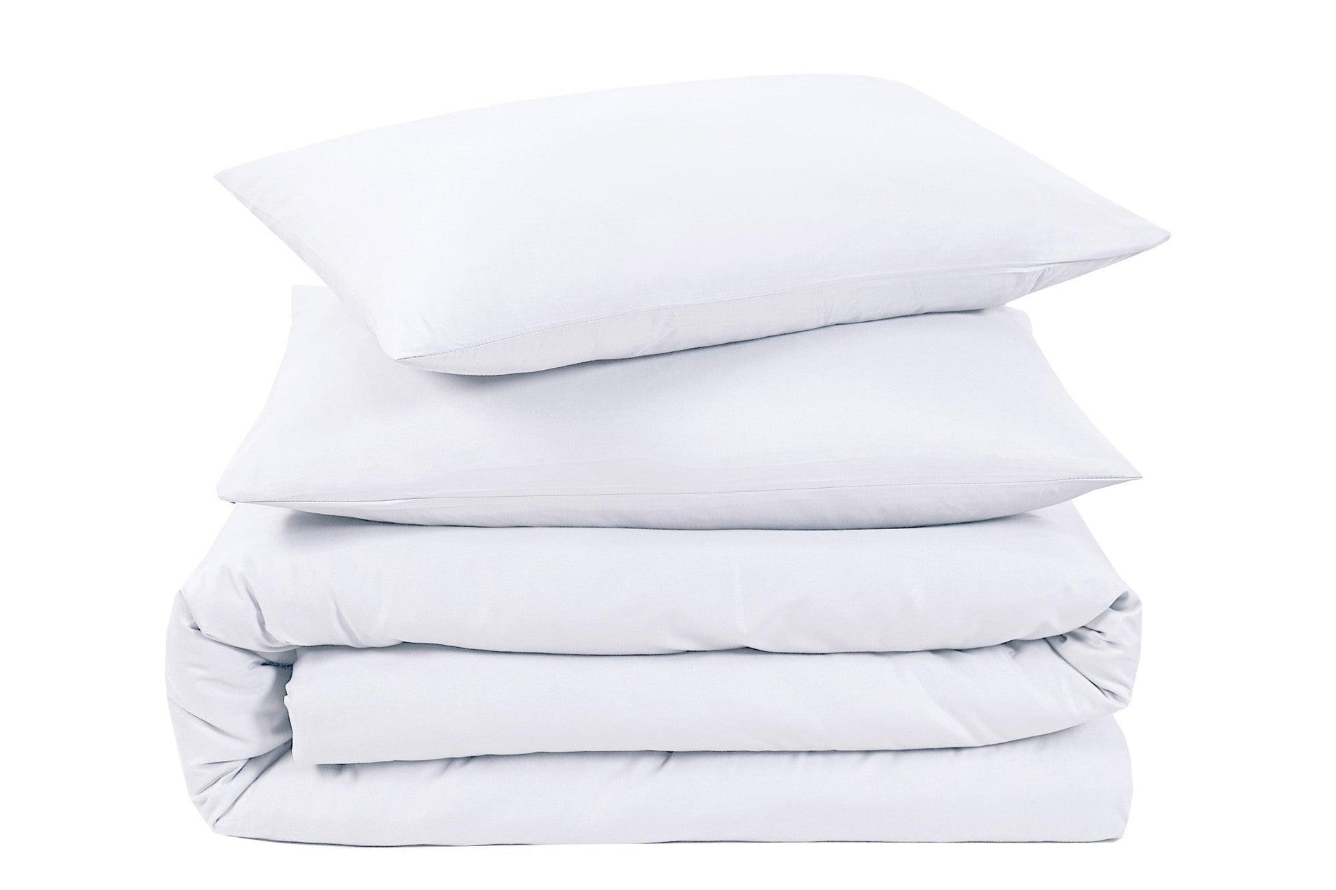 Plain Duvet Cover Set - White - Bedding Park