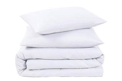 Plain Duvet Cover Set - White - Bedding Park