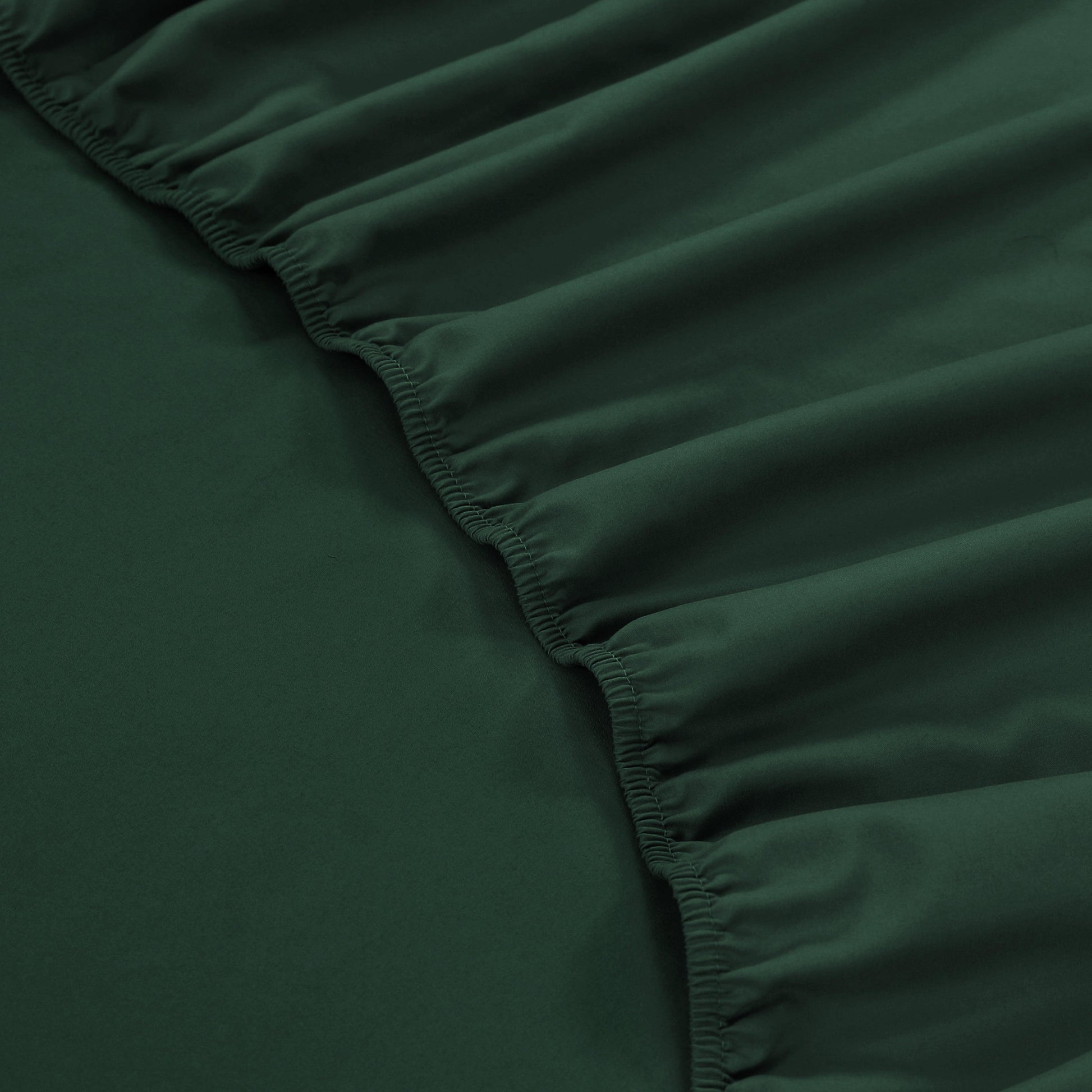Fitted Bed Sheet - Bottle Green - Bedding Park