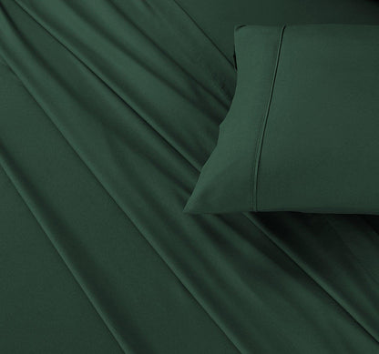 Fitted Bed Sheet - Bottle Green - Bedding Park