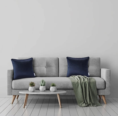 Velvet Cushion Covers - Navy - Bedding Park