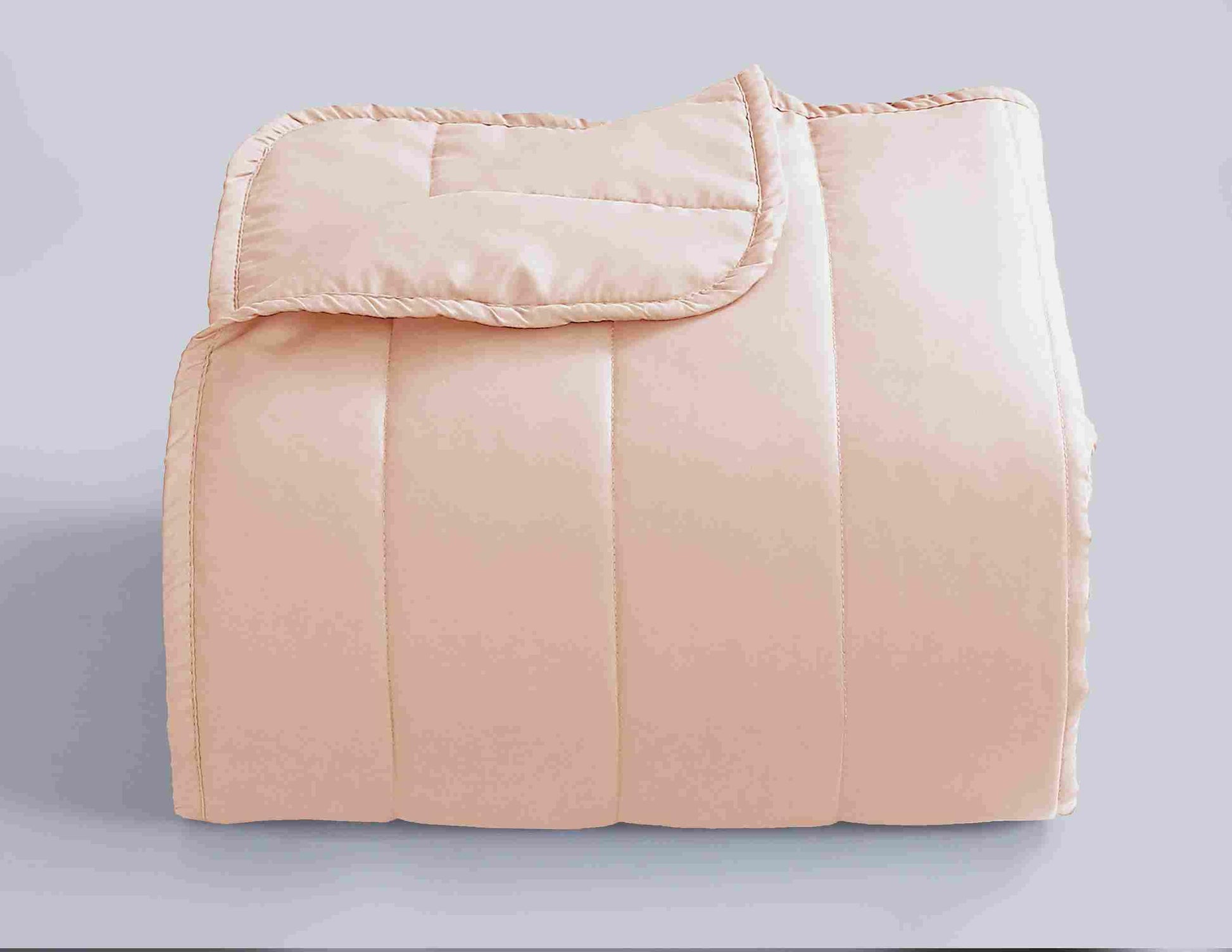 Quilted Stripe Bedspread - Blush - Bedding Park