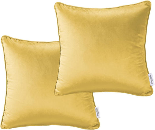 Velvet Cushion Covers - Ocher - Bedding Park