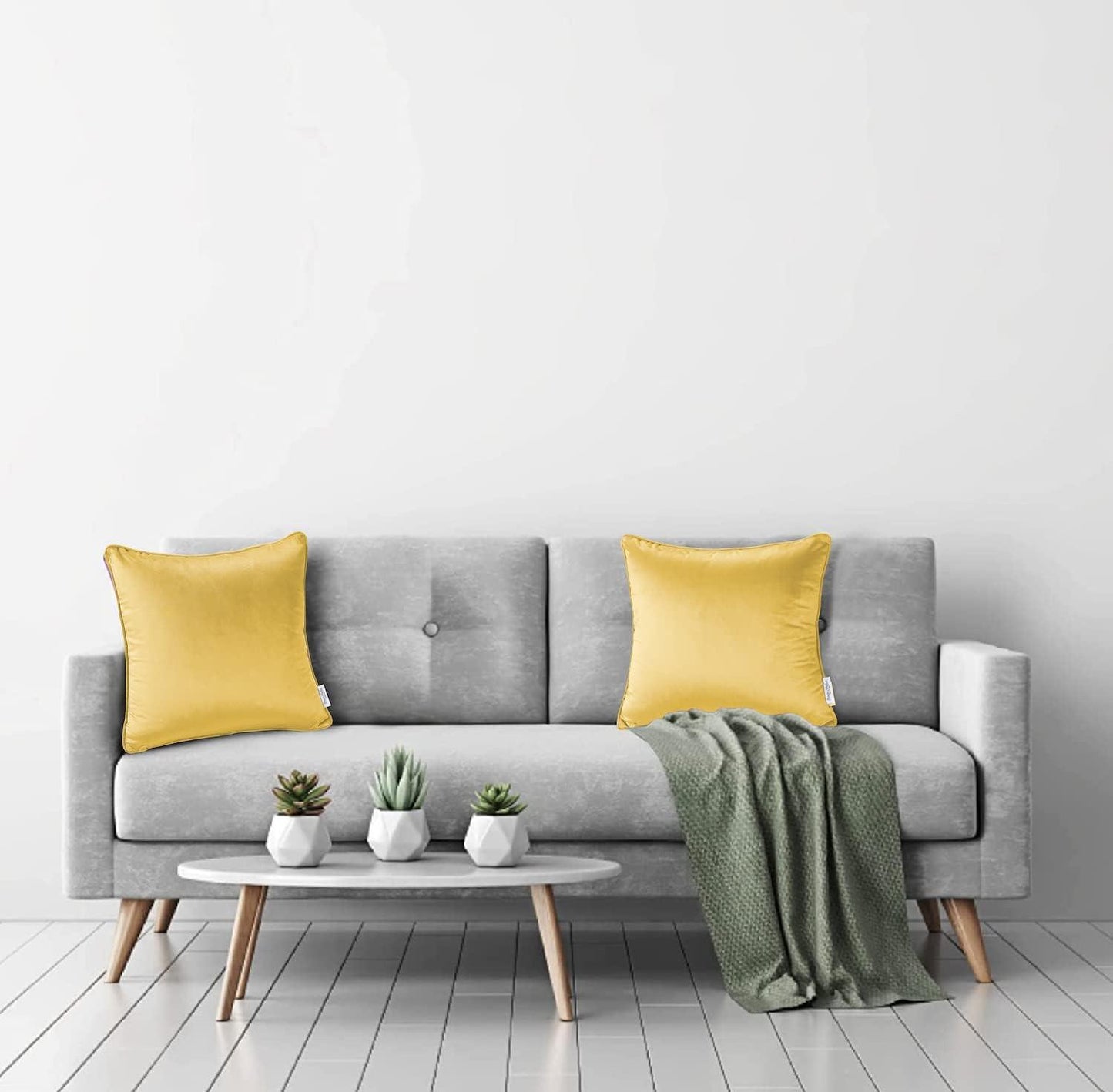 Velvet Cushion Covers - Ocher - Bedding Park