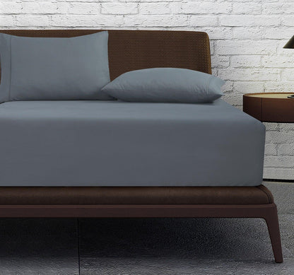Fitted Bed Sheet - Gray - Bedding Park
