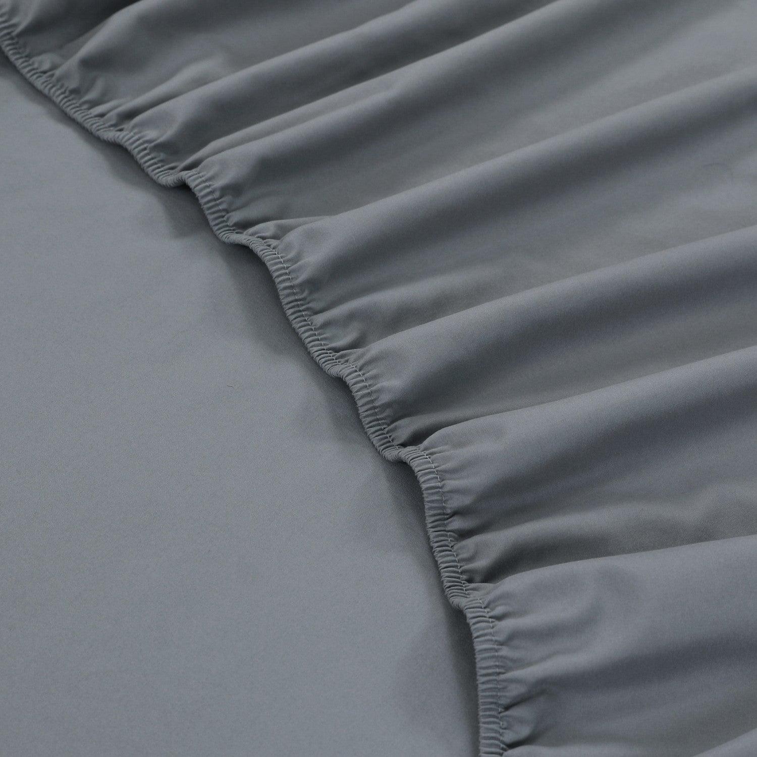 Fitted Bed Sheet - Gray - Bedding Park