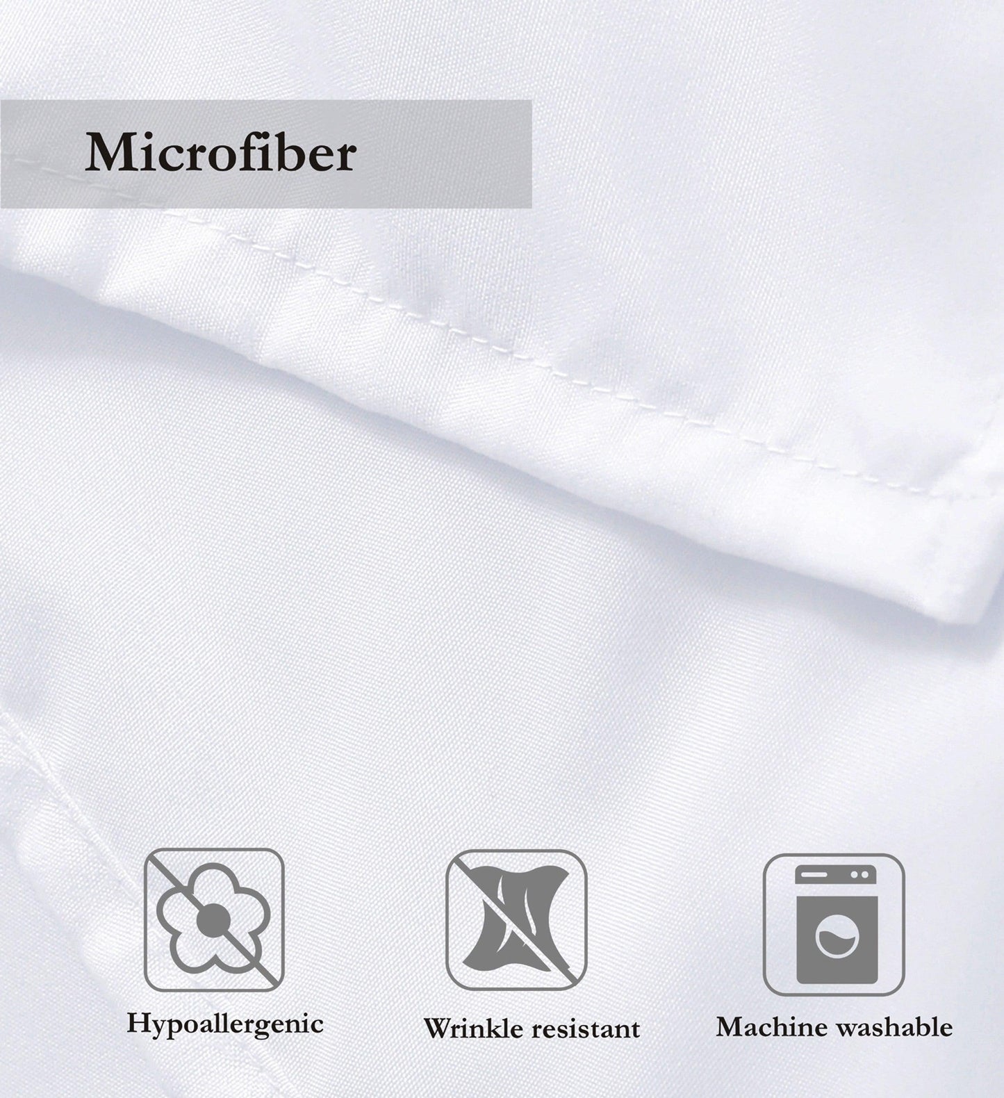 Plain Duvet Cover Set - White - Bedding Park