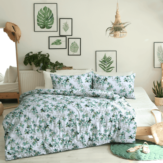 Water Leave Bed Sheet Set - Bedding Park