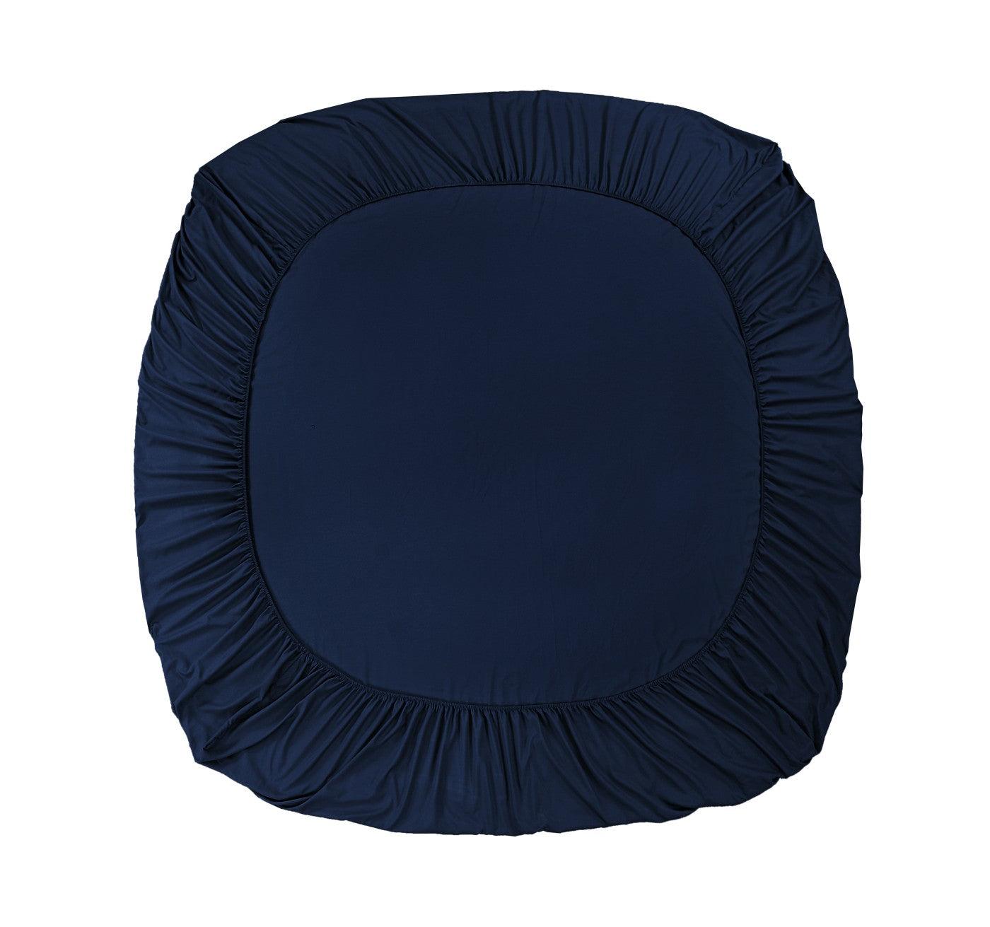Fitted Bed Sheet - Navy - Bedding Park