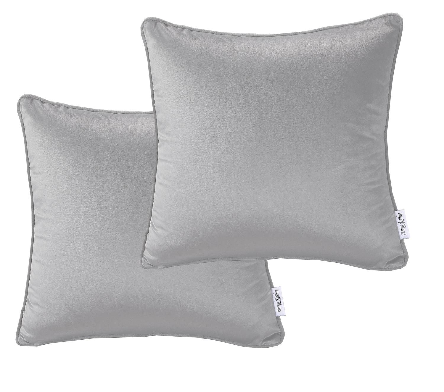 Velvet Cushion Covers - Charcoal - Bedding Park
