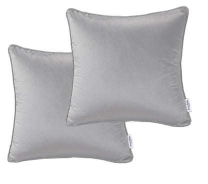 Velvet Cushion Covers - Charcoal - Bedding Park