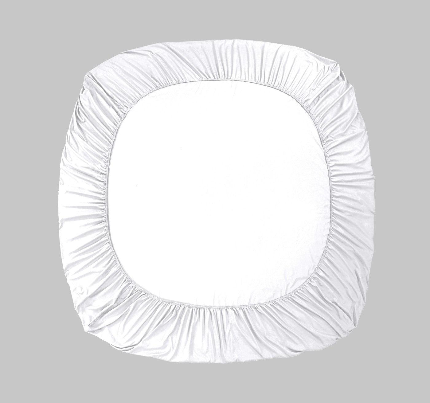 Fitted Bed Sheet- White - Bedding Park
