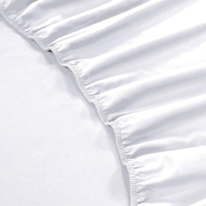 Fitted Bed Sheet- White - Bedding Park