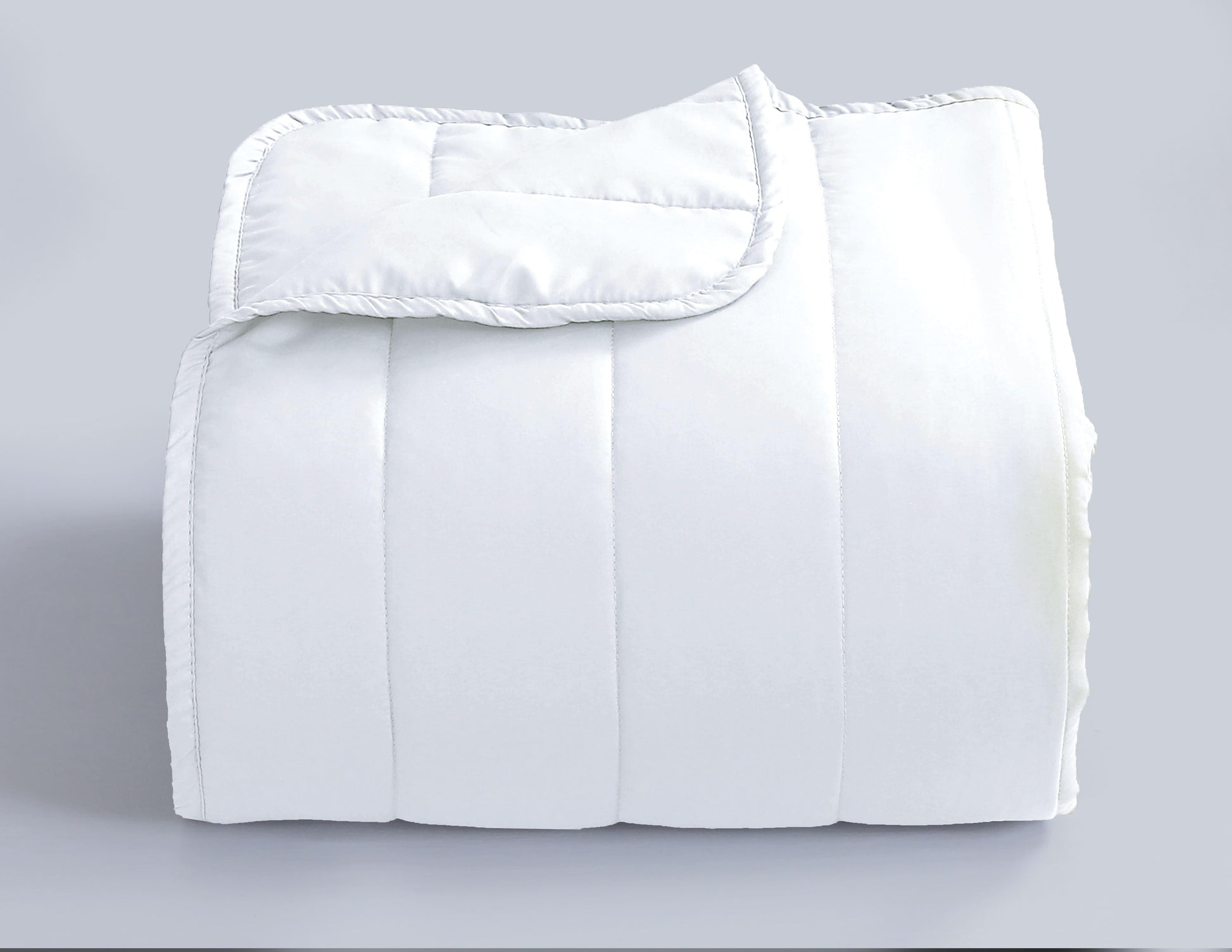 Quilted Stripe Bedspread - White - Bedding Park
