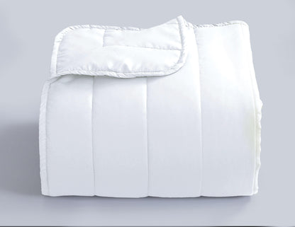 Quilted Stripe Bedspread - White - Bedding Park